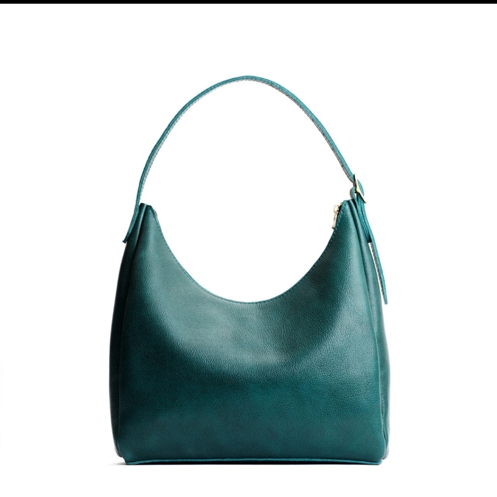 Portland Leather Goods Large Aspen Shoulder Bag Sea Glass Green